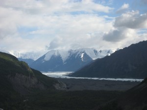 Manatuska Glacier along the Glenn Highway between Anchorage and Glennallen