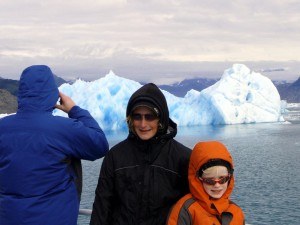 Nick and Nathan near the Columbia Glacier