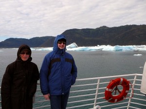 Nick and Michael near the Columbia Glacier