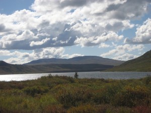 Fielding Lake. Monday's lunch stop