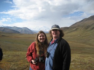 Kari and Michael in front of Mt. McKinley