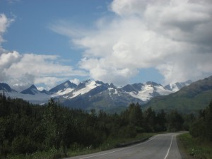 Driving south towards Valdez 